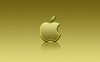 Apple Yellow Reflexion Wallpaper Computers