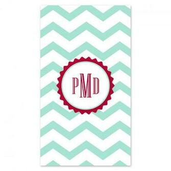 Red And Mint Green Chevron Personalized iPhone Wallpaper