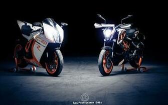 Ktm Rc8 And Duke Motorcycle HD Wallpaper