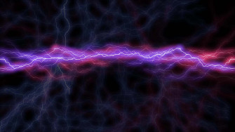 Purple Lightning Wallpaper