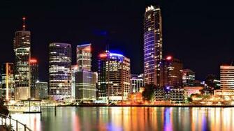 Colored City Night Lights Wallpaper