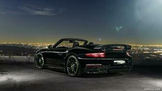 Techart Porsche Turbo S Cabriolet Rear HD Wallpaper