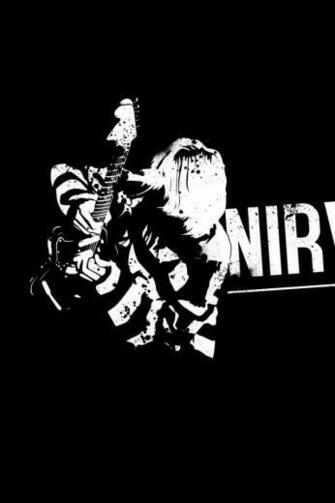 Wallpaper Nirvana Guitarist Sign Background Letters iPhone