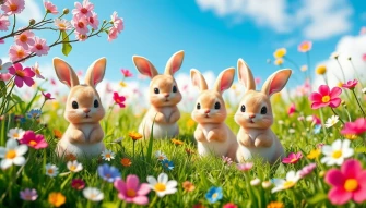 Cute Bunnies Wallpaper