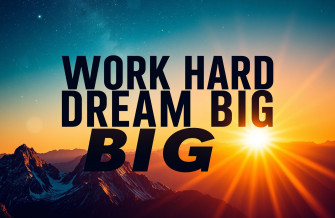 Work Hard Dream Big Wallpaper