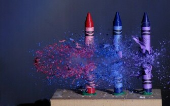 Crayon Meet Bullet Wallpaper HD