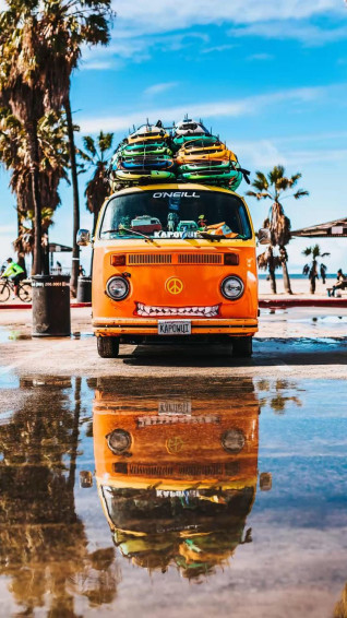 Hippie Van Art Wallpaper Don T Trip Over What S Behind You