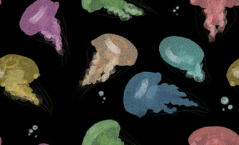 Tiled Transparent Jellyfish Background For Your Use