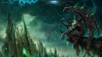 Wallpaper Wow Illidan World Of Warcraft Castle Monster