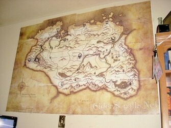 Image For Skyrim Map Wallpaper