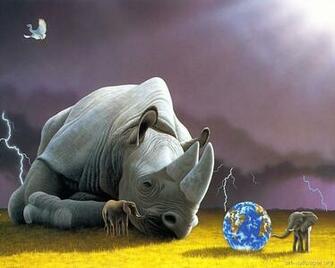 Fantasy Animals Wallpaper Art