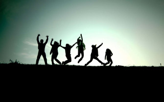 Friends Having A Great Time Together Wallpaper