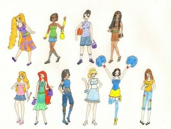 Modern Disney Princesses By K8 Haze
