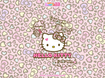 Hello Kitty Leopard iPhone Wallpaper Top