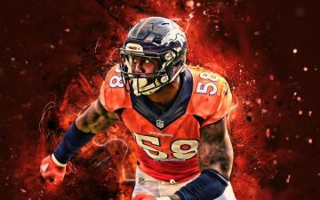 Wallpaper Von Miller Linebacker Denver Broncos