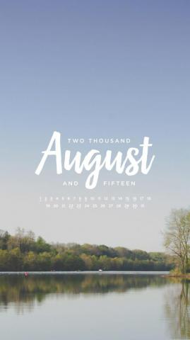 August iPhone Wallpaper Top Background