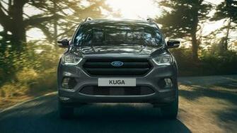 Ford Kuga Black Color Front HD Wallpaper Cars