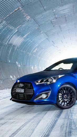 Wallpaper Hyundai Veloster Street Turbo Blue Cars Bikes