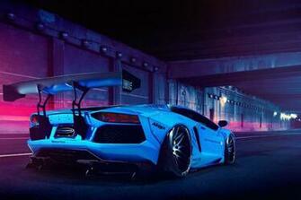 Lamborghini Aventador Lp700 Liberty Walk Blue Wallpaper