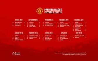 Manutd S Fixture For The Season