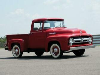 Ford F Custom Cab Pickup F100 Retro Wallpaper