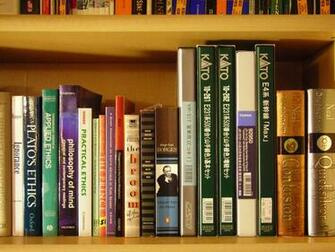 Empty Bookshelf Wallpaper