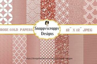 Rose Gold Background Papers Background Design Bundles