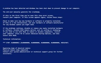 Blue Screen Of Death Wallpaper For April Fool S Day