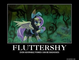 Badass Fluttershy Demotivational Poster By Dante Hinomori On