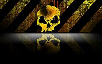 Dark Skull Abstract Wallpaper