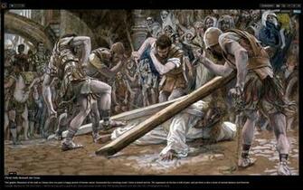 Jesus Christ Falls Beneath The Cross