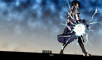Sasuke Artbrush Chidori By Falconfliesalone
