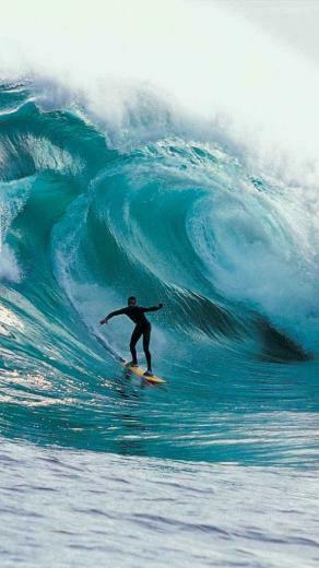 Big Wave Surfing Wallpaper iPhone