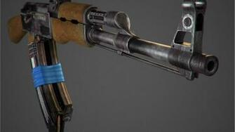 Wallpaper Ak Kalashnikov Gun Weapon Wide On The