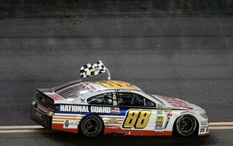 Dale Earnhardt Jr Celebrates His Second Daytona