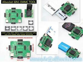 Allsocket On 6in1 Emmc Emcp Repair Tool The
