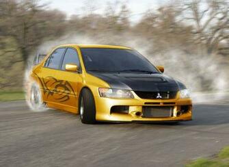 Mistubishi Lancer Evo Ix Drift HD Wallpaper