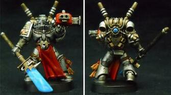 Warhammer 40k Grey Knight Justicar Front And Back By Hobbittzu On