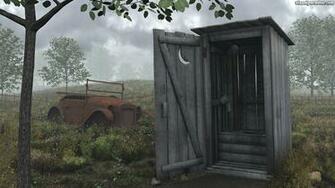 Visual Paradox 3d Wallpaper Outhouse Size