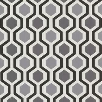 Modern Geometric Black And White Trellis Wallpaper Contemporary