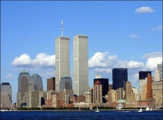 Wallpaper Places New York Chopter Flying By Twin Tower