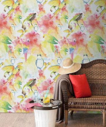 Watercolour Birds The Ultimate Tropical Bird Wallpaper Milton