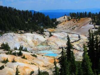 Nature Background Lassen Volcanic National Park