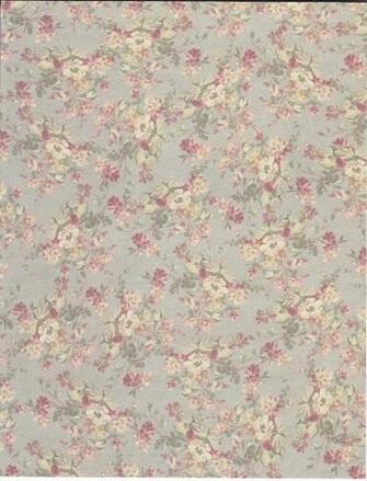 Vintage Floral Wallpaper Grasscloth