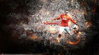 United Fc Wayne Rooney Manchester Designed Wallpaper