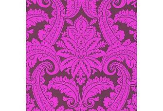 One Kings Lane The Layered Look Foil Damask Wallpaper