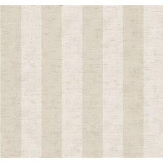 York Wallcovering Ashford House Blooms Wide Stripe Wallpaper Sr5794