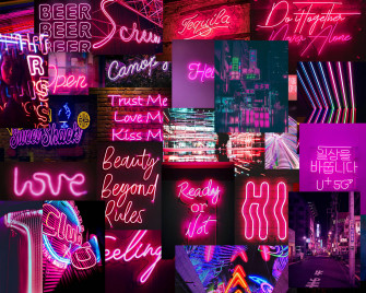 Neon Pink Desktop Background Wallpaper