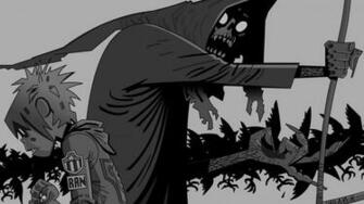 Wallpaper Gorillaz 2d Death Hood Scythe Miscellanea