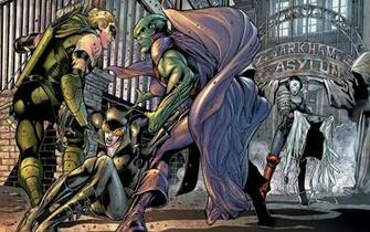 Katana Catwoman Green Arrow Martian Manhunter Wallpaper